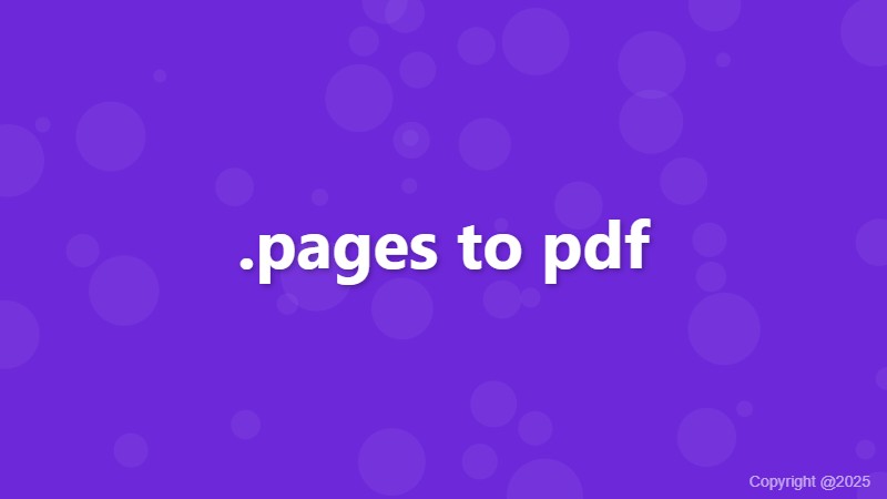 .pages to pdf